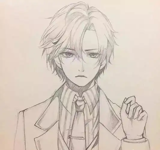 动漫人物素描分享