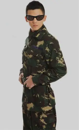 猎人耐磨迷彩服透气服速干套装军训军迷野战作训服 猎人套装【衣服