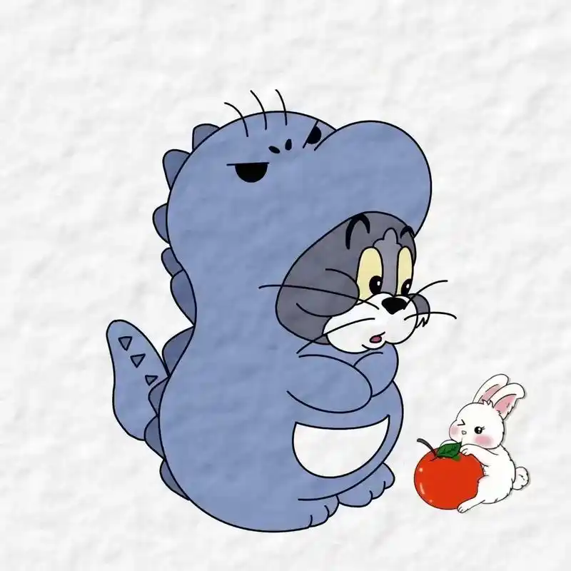 兔宝宝情侣头像.#猫和老鼠 #兔宝宝 - 抖音