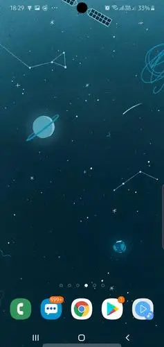 三星推出以太空为主题的galaxy s10,galaxy note 10挖孔壁纸