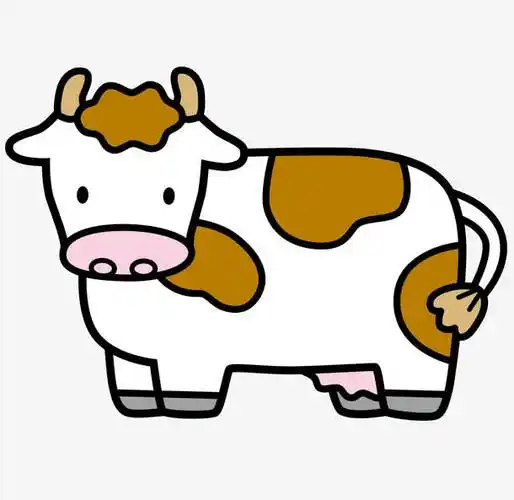 卡通奶牛