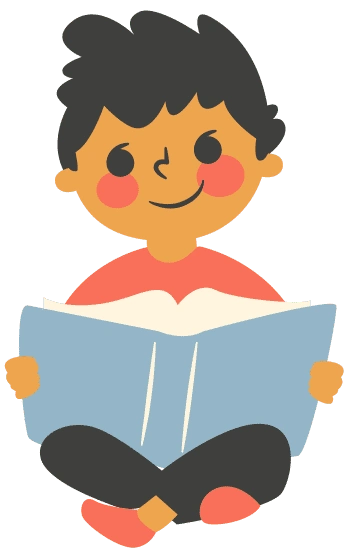 小朋友上课学习幼儿园卡通插画男孩