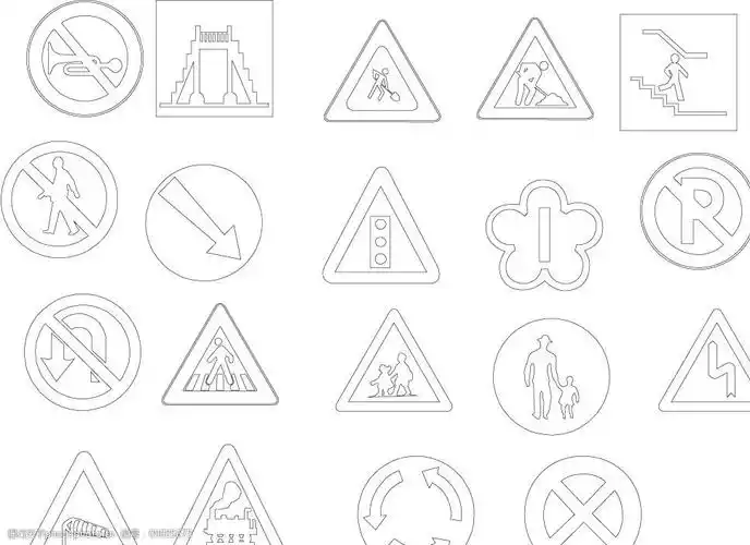 关键词:交通标示 交通标志 标识标志图标 公共标识标志 矢量图库