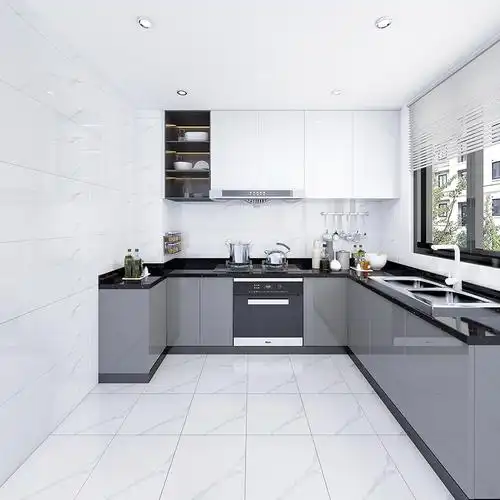 厨房墙砖400x800中板全瓷通体大理石卫生间瓷砖灰色玻化砖