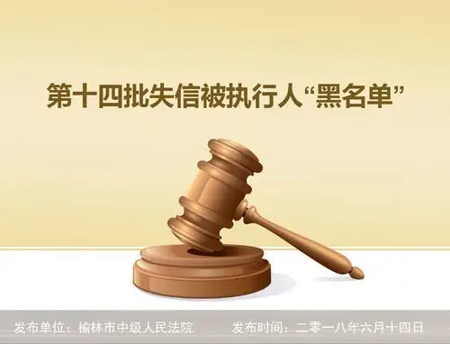 第十四批失信被执行人"黑名单"
