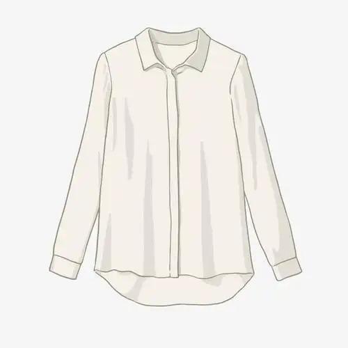 精美米白色衬衫免抠素材免费下载_觅元素51yuansu.com