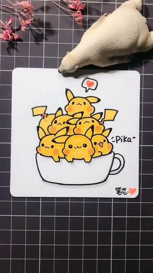 今天分享皮卡丘简笔画