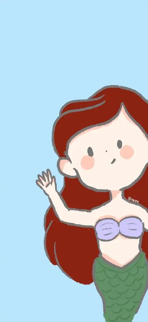 迪士尼公主/q版/手机壁纸/来源:@桃乐丸.