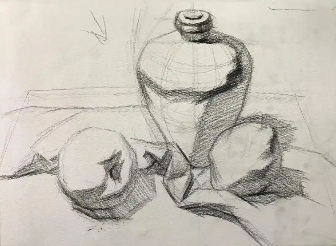 素描静物教程掌握步骤立刻让你画面出效果