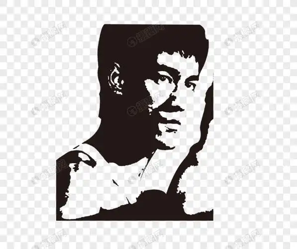矢量李小龙人物剪影素材元素素材png格式_设计素材免费下载_vrf高清图