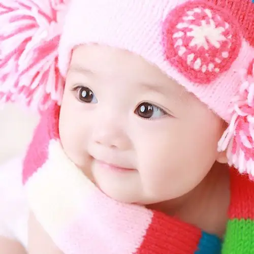 女宝宝图片墙贴画婴儿照片海报孕妇漂亮女孩大眼睛萌娃宝宝画报