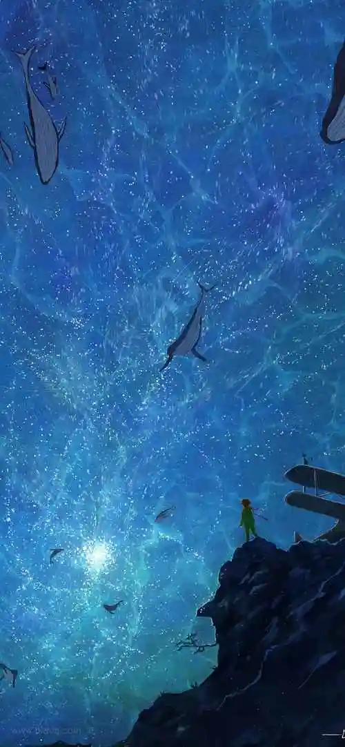 温柔治愈系动漫背景图片