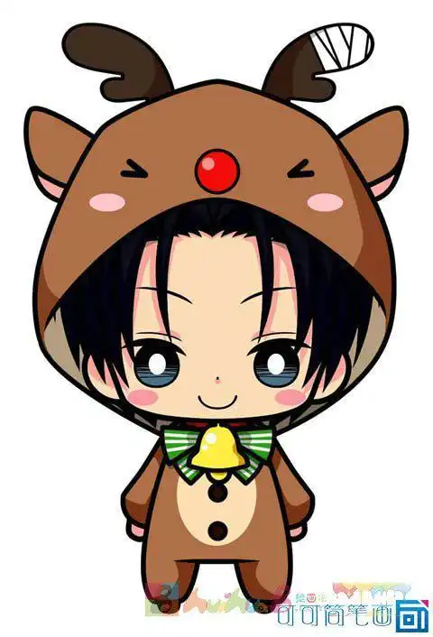 q版超萌可爱男生彩色简笔画图片收集   点赞  评论  简笔画超萌卡通