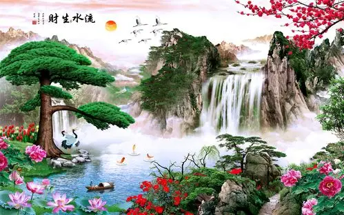 精品风情山水壁画大全1