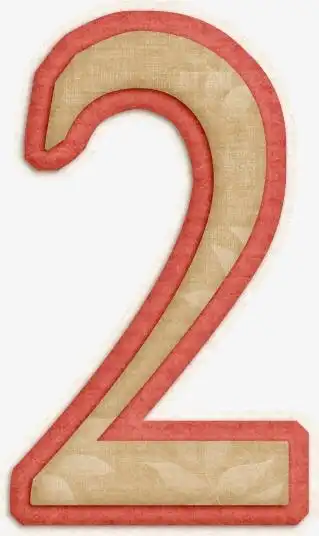 艺术字图片艺术数字剪影 2