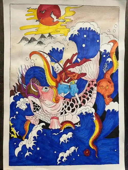 马克笔手绘插画