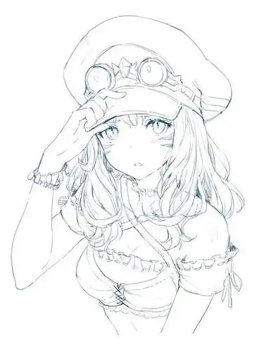 超级适合临摹的线稿