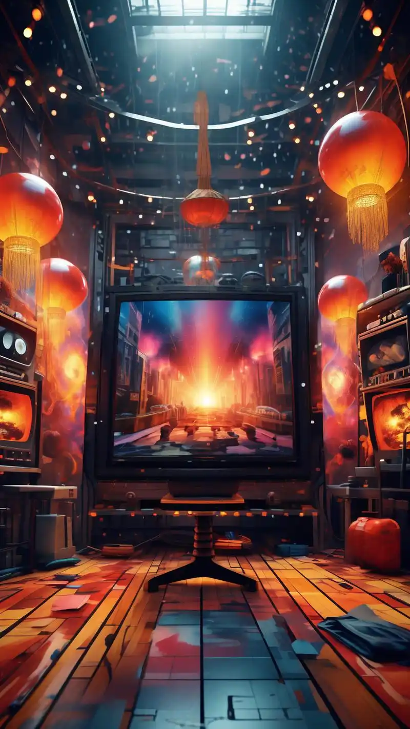 95炫酷晚会舞台背景壁纸精选92