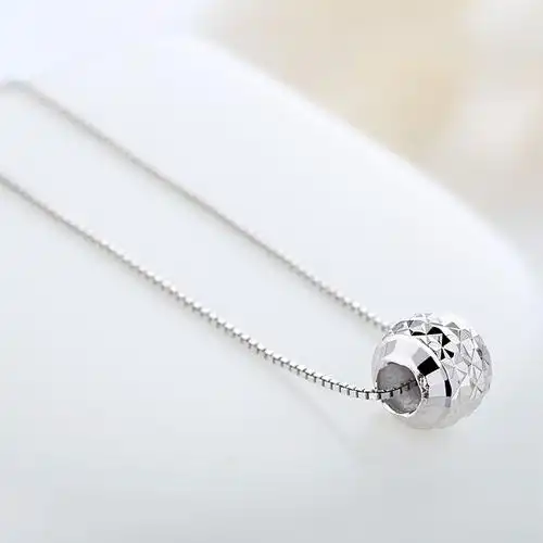 美亚珠宝 pt950铂金吊坠女款 白金项坠 时尚可爱个性转运珠路路通