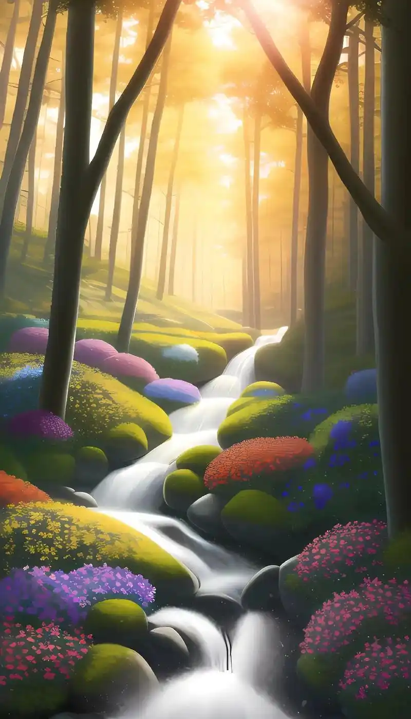 梦幻森林.#ai壁纸 #图文扶持计划入口  - 抖音