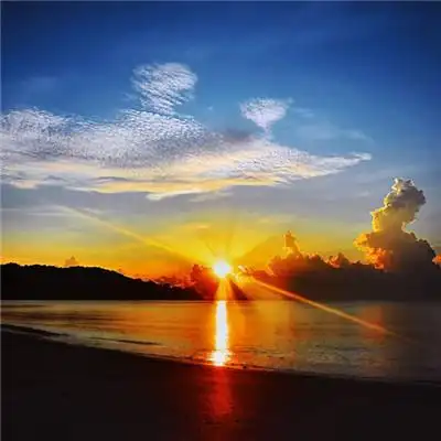 日出招财头像转运美丽的日出日落风景图片