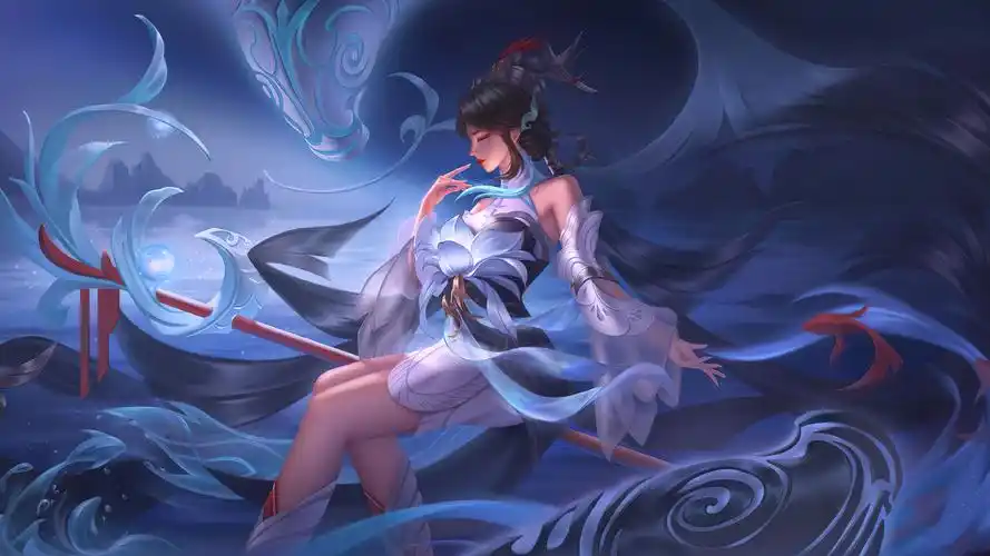 游戏壁纸,王者荣耀,大乔,海洋