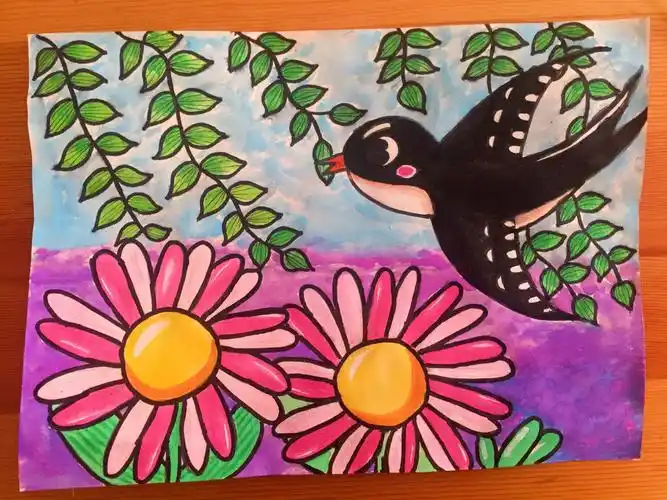 美术课程96615〈春天来了》 - 美篇