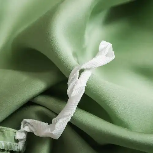 秀色家纺 60s兰精天丝纯色系列四件套 抹茶绿