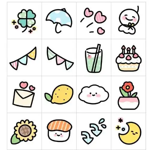 可爱的简笔画小图,简单好看