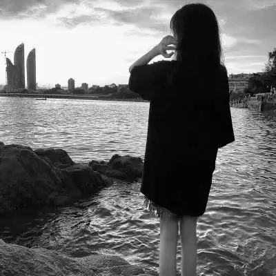 黑白女生头像真人119张 高清简单又好看的头像黑白女图片_女生头像_头