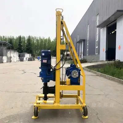 山东慧泽打井小型钻机电动打井设备全自动水井钻机