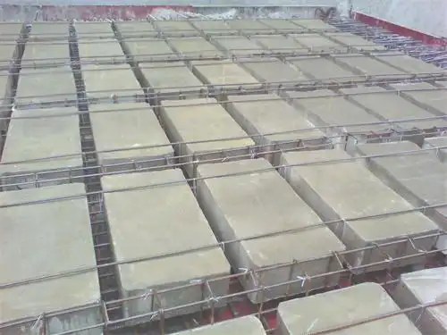 种按一定规则放置内模后经浇筑混凝土而形成内有空腔的楼盖,空心楼板