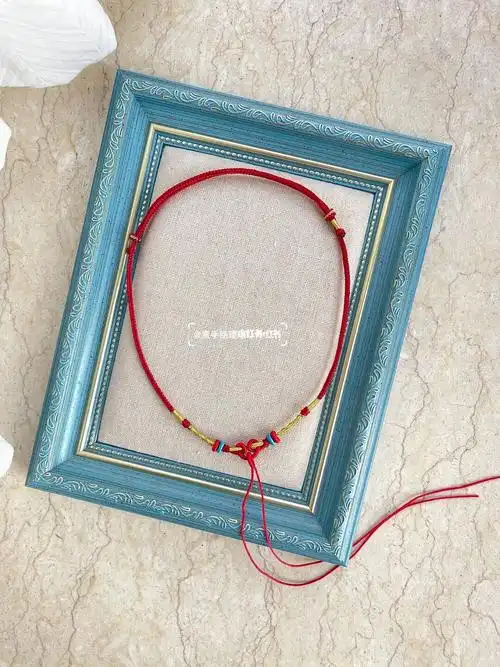 纯手工项链红绳可自己挂吊坠