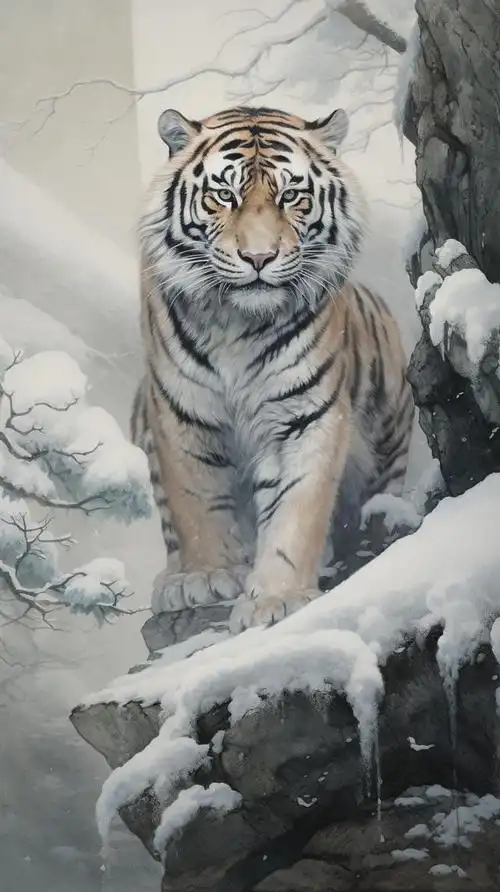 壁纸分享,祝愿大家在生活和事业上都能如虎添翼,勇往直前