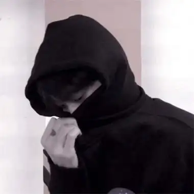 摸头不露脸低调的深色系男生头像