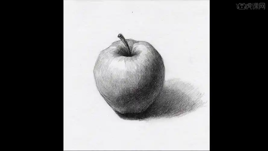 铅笔素描静物单体系列课程黄苹果图文教程