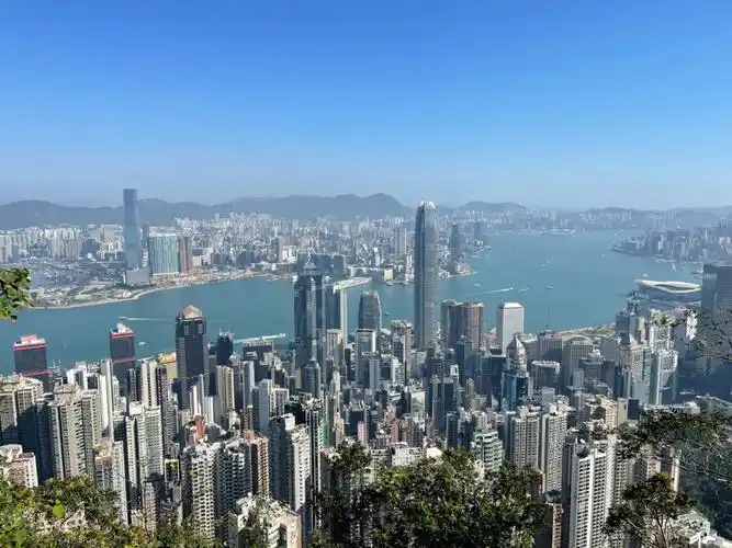 冬日暖阳香港太平山顶卢吉道柯士甸山游乐场