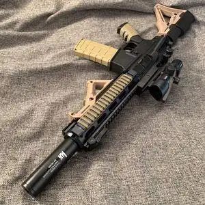 锦明8代海绵软弹玩具枪m4突击步抢男孩cs电动仿真合金属模型道具9