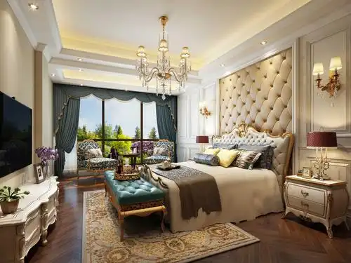 欧式别墅收纳朱平波卧室装修效果图片_装修美图-新浪家居