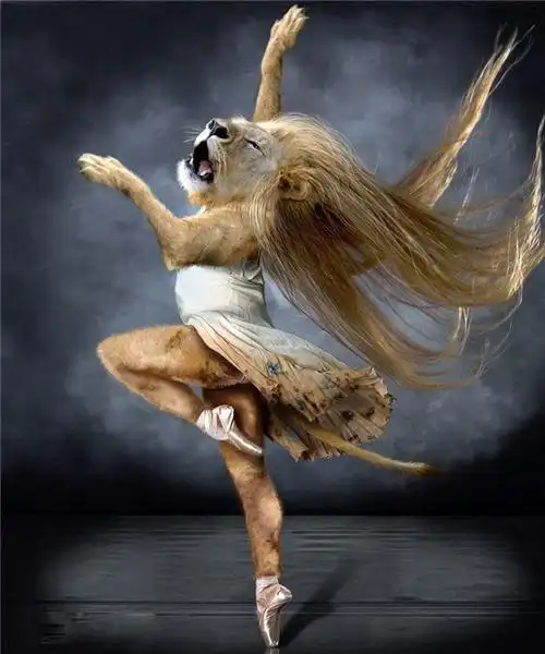 动物搞笑  1,固然是一头雄狮,但是我仍旧看到你婀娜多姿的身材