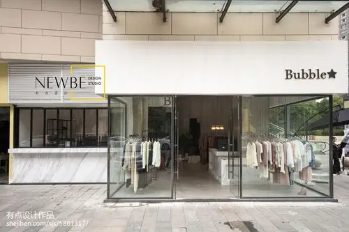 bubble服装店外观设计图