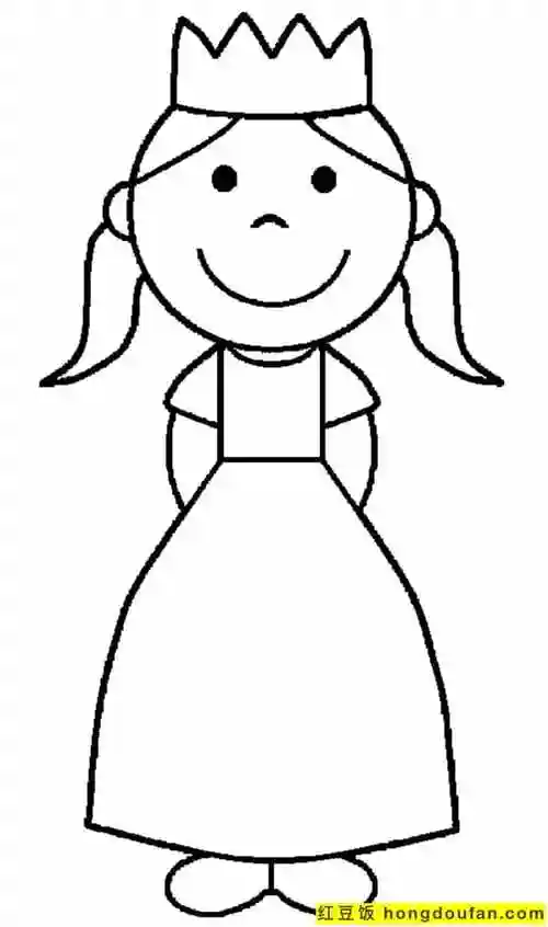 红豆饭小学生简笔画大全