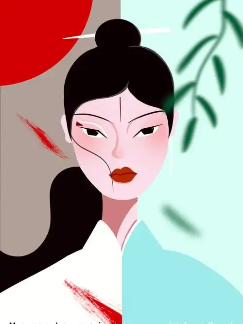 临摹一组简约插画