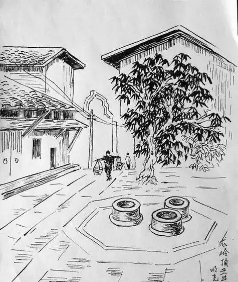 三环七巷简笔画