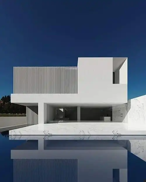 早,极简主义建筑设计.