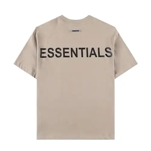 fearofgodessentials背面反光字母短袖t恤fog正品男女街头潮牌