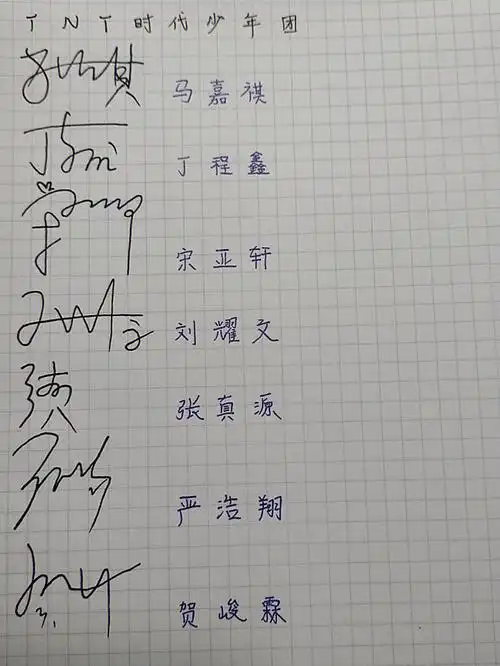 在tiktok上常常看到一些模仿签名的影片,无聊的我也来试试,不知道像不