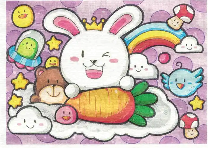 儿童画考级(5级)范画