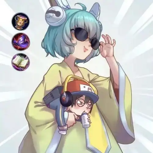 蔡文姬抱着鲁班喝奶的头像图片 王者荣耀鲁班七号和蔡文姬情侣头像get