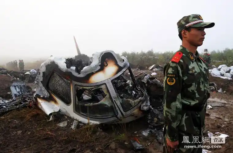 黑龙江伊春客机失事 遇难者遗体已收集[高清大图]